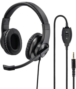 Hama HS-P350 - Over-Ear headset - Flexibele microfoonarm - Zwart
