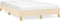 vidaXL - Bedframe - zonder - matras - 120x190 - cm - stof - crèmekleurig