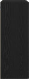 vidaXL - Wandkast - Zwart - Eiken - 69,5x34x90 - cm - Bewerkt - Hout