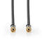 Nedis CSTB41000GY20 - Coaxkabel F-connectoren - 200 cm - Grijs