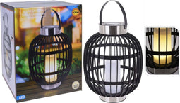 Solar lamp lantaarn LED - 44 cm HOOG - windlicht - LED kaars binnenin - buitenverlichting - tuinverlichting - sfeerverlichting