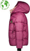 Like Flo F207-5202 - Meisjes Jas - Duurzaam met teddy bodywarmer - Cerise