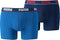 PUMA Basic Stripe Boxershort - 2-pack - Kobalt/Navy - Maat L