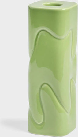 &Klevering Puffy kandelaar groen 15 cm