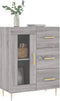 vidaXL - Dressoir - 69,5x34x90 - cm - bewerkt - hout - grijs - sonoma - eikenkleurig