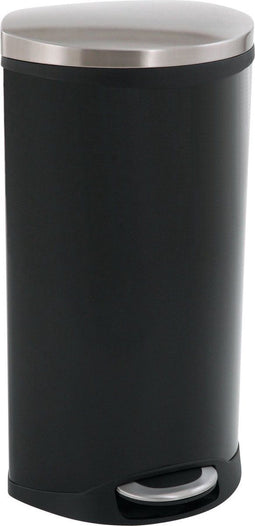 EKO - Shell Bin pedaalemmer 30 liter - steel Plastic - zwart - Prullenbak