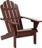vidaXL - Tuinstoel - met - voetenbank - hout - bruin
