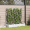 vidaXL - Tuinbak - met - Klimrek - - - 3 - stuks - - - Wit - - - 120x40x125,5 - cm
