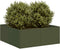 vidaXL - Plantenbak - 80x80x30 - cm - staal - olijfgroen