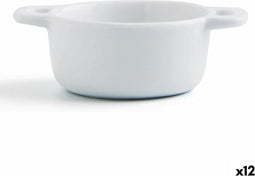 Snackdienblad Quid Gastro Fun Keramisch Wit (10 x 7 x 4 cm) (12 Stuks)