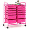 Coast Rollwagen - Metaal - 12 Lades - 64x38x75 cm - Roze