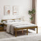 vidaXL - Seniorenbed - massief - grenenhout - honingbruin - 140x190 - cm