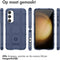 imoshion Hoesje Geschikt voor Samsung Galaxy S23 FE Hoesje Siliconen - imoshion Rugged Shield Backcover - Donkerblauw