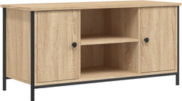vidaXL - Tv-meubel - 100x40x50 - cm - bewerkt - hout - sonoma - eikenkleurig