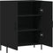 vidaXL - Dressoir - 69,5x34x90 - cm - bewerkt - hout - zwart