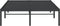 vidaXL - Bedframe - metaal - zwart - 120x190 - cm