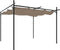 vidaXL - Pergola - met - uitschuifbaar - dak - 295x292x230 - taupe