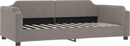 vidaXL - Slaapbank - 100x200 - cm - stof - taupe