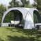 vidaXL - Partytent - waterdicht - wit - en - grijs