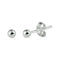 Glams - Oorknoppen - 3 mm - Zilver