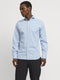 Jack & Jones Blajaxon - Stretch Overhemd Slim-Fit - Lichtblauw - Maat L