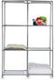 Arte Opbergrek 3-laags - metaal - kunststof - grijs - 68 x 102 cm