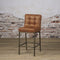 SIDD Vasco barstool - fabric amazon 9 cognac