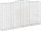 vidaXL - Schanskorven - 2 - st - gewelfd - 400x50x220/240 - cm - ijzer