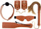 BLAZE ELITE BDSM SET COGNAC VEGAN LEATHER