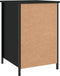 vidaXL - Nachtkastje - 40x42x60 - cm - bewerkt - hout - zwart