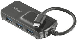 Trust Oila - USB 3.0 Hub - 4 Poorts USB Type C naar Type A - Zwart