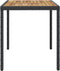 vidaXL Tuintafel 123x60x74 cm massief acaciahout zwart en bruin