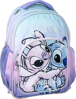 Disney Stitch en Angel Rugzak Meisjes 2 Vakken Premium Quality - Hoogte 44cm
