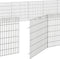 vidaXL - Dierenverblijf - 48 - panelen - 54x60 - cm - gegalvaniseerd - ijzer