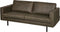 BePureHome Rodeo Bank 2-Zits - Recycle Leer - Army - 85x190x86