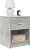 vidaXL - Nachtkastjes - 2 - st - met - lade - 40x34x50 - cm - betongrijs