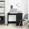 vidaXL - Bureau - Zwart - Eiken - 100x50x76 - cm - Enkel - Hout