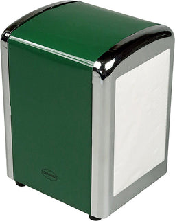 CABANAZ - tissuedispenser, metaal / chroom, TISSUE DISPENSER, donkergroen