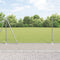 vidaXL - Hekpalen - met - Basisplaten - 7 - stuks - Ø32mm - 68,5cm - Gegalvaniseerd - Staal