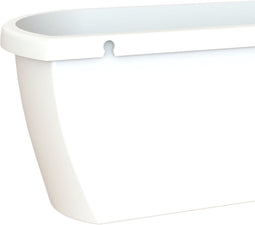 Muur bloembak Algarve Long 38,5x14,5 cm wit