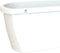 Muur bloembak Algarve Long 38,5x14,5 cm wit