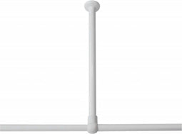 Sealskin Seallux - Plafondsteun douchegordijnstang 60 cm - Wit