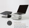 POUT Eyes 4 Aluminium Laptop Stand Silver