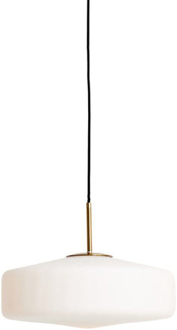 vtwonen Hanglamp Pleat - Glazen hanglamp - Ø30cm - Retro - Wit