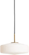vtwonen Hanglamp Pleat - Glazen hanglamp - Ø30cm - Retro - Wit