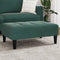 vidaXL - Voetenbank - 77x55x31 - cm - fluweel - donkergroen
