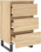 vidaXL - Nachtkastjes - 2 - st - 40x35x69 - cm - bewerkt - hout - sonoma - eikenkleurig