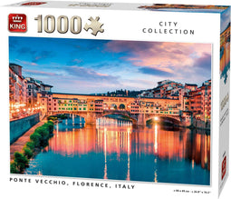 King Puzzel Ponte Vecchio - Legpuzzel 1000 stukjes - 68 x 49 cm