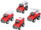 Set minivrachtwagens Rood