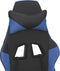 vidaXL - Gamestoel - kunstleer - zwart - en - blauw